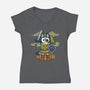 Legend Of Bluey-Womens-V-Neck-Tee-JamesQJO