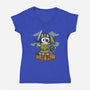 Legend Of Bluey-Womens-V-Neck-Tee-JamesQJO