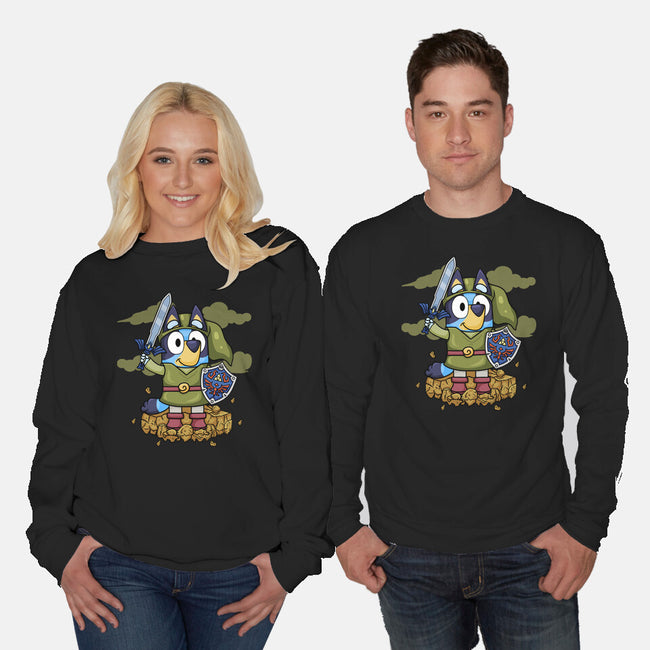 Legend Of Bluey-Unisex-Crew Neck-Sweatshirt-JamesQJO