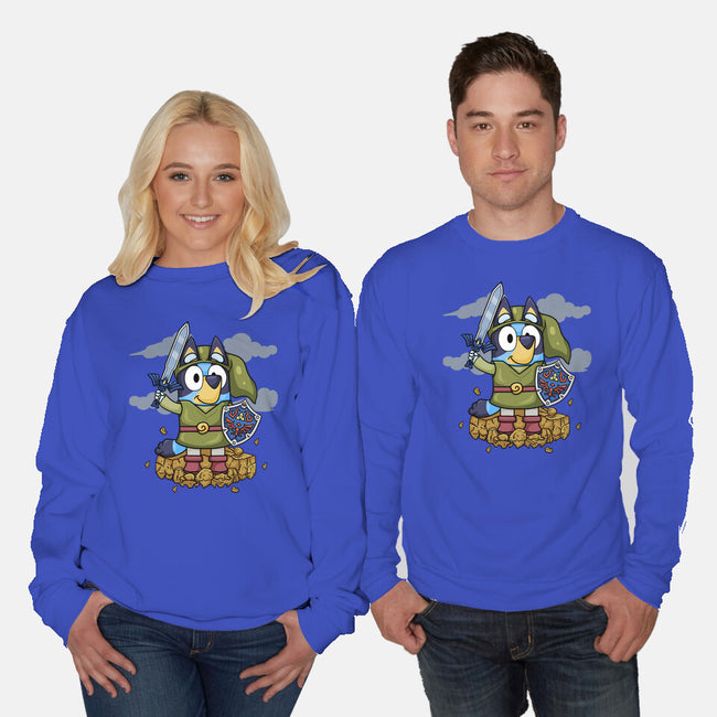 Legend Of Bluey-Unisex-Crew Neck-Sweatshirt-JamesQJO