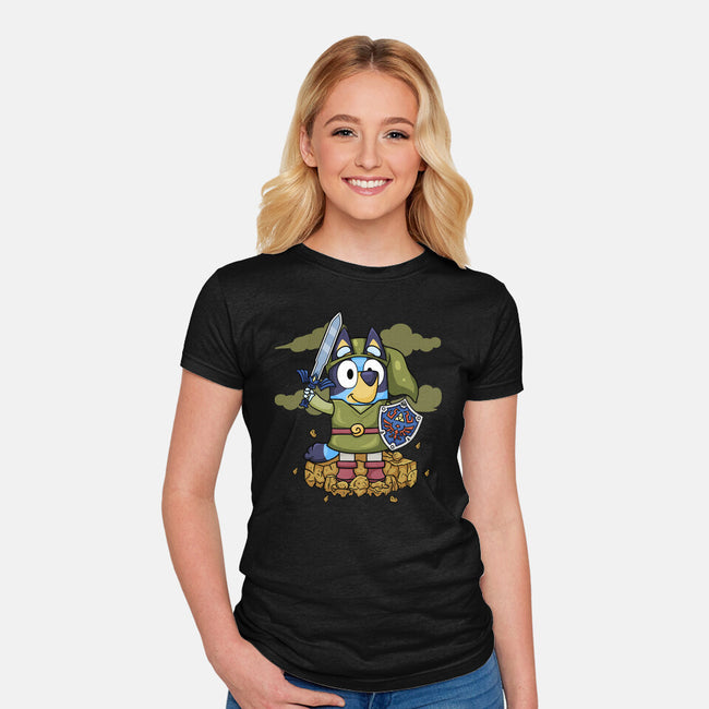 Legend Of Bluey-Womens-Fitted-Tee-JamesQJO