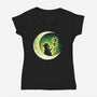 Boogie Moon-Womens-V-Neck-Tee-Vallina84