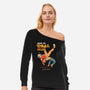 How To Deal With Your Fears-Womens-Off Shoulder-Sweatshirt-Hafaell