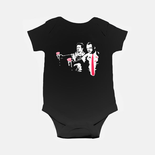 Strawberry Fiction-Baby-Basic-Onesie-rocketman_art