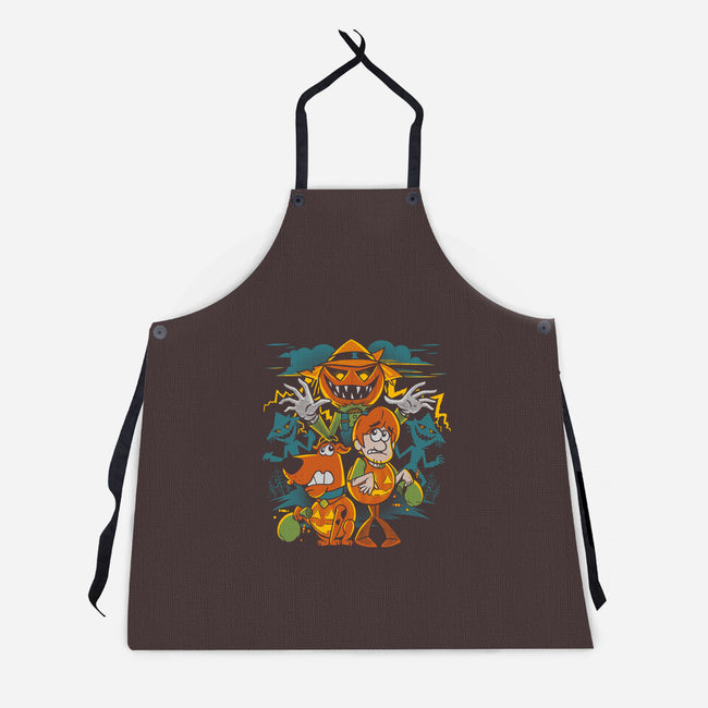 Mystery Tricks Or Treats-Unisex-Kitchen-Apron-estudiofitas