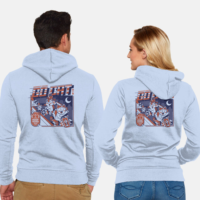 Midnight Race On Your Roof-Unisex-Zip-Up-Sweatshirt-tobefonseca