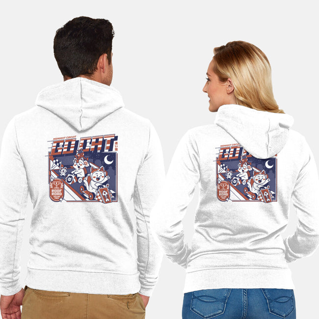 Midnight Race On Your Roof-Unisex-Zip-Up-Sweatshirt-tobefonseca