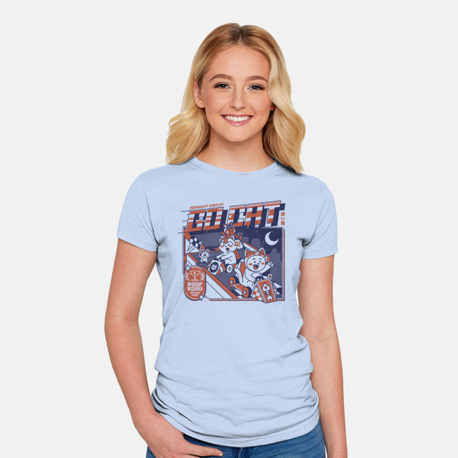 Midnight Race On Your Roof-Womens-Fitted-Tee-tobefonseca