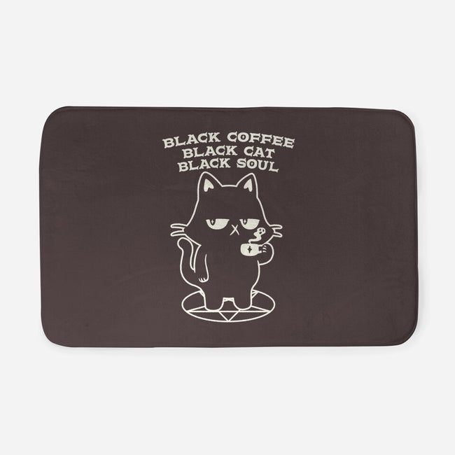 Black Cat Black Soul-None-Memory Foam-Bath Mat-tobefonseca