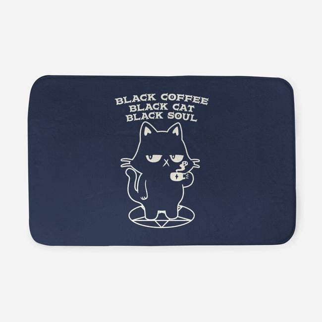 Black Cat Black Soul-None-Memory Foam-Bath Mat-tobefonseca