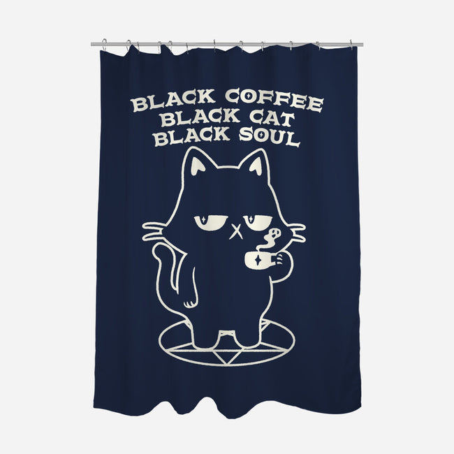 Black Cat Black Soul-None-Polyester-Shower Curtain-tobefonseca