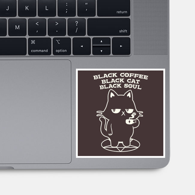 Black Cat Black Soul-None-Glossy-Sticker-tobefonseca