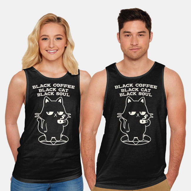 Black Cat Black Soul-Unisex-Basic-Tank-tobefonseca