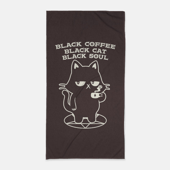 Black Cat Black Soul-None-Beach-Towel-tobefonseca