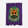 Pumpkin Knight-None-Polyester-Shower Curtain-nickzzarto