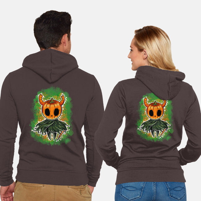 Pumpkin Knight-Unisex-Zip-Up-Sweatshirt-nickzzarto