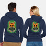 Pumpkin Knight-Unisex-Zip-Up-Sweatshirt-nickzzarto