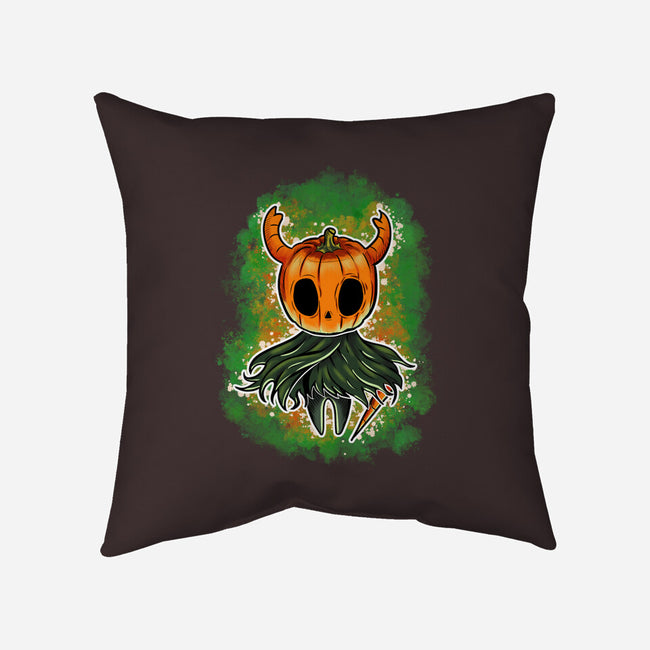 Pumpkin Knight-None-Removable Cover-Throw Pillow-nickzzarto