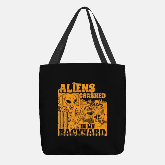 Aliens Crashed In My Backyard-None-Basic Tote-Bag-Boggs Nicolas