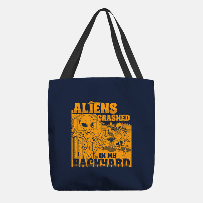 Aliens Crashed In My Backyard-None-Basic Tote-Bag-Boggs Nicolas