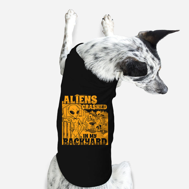 Aliens Crashed In My Backyard-Dog-Basic-Pet Tank-Boggs Nicolas