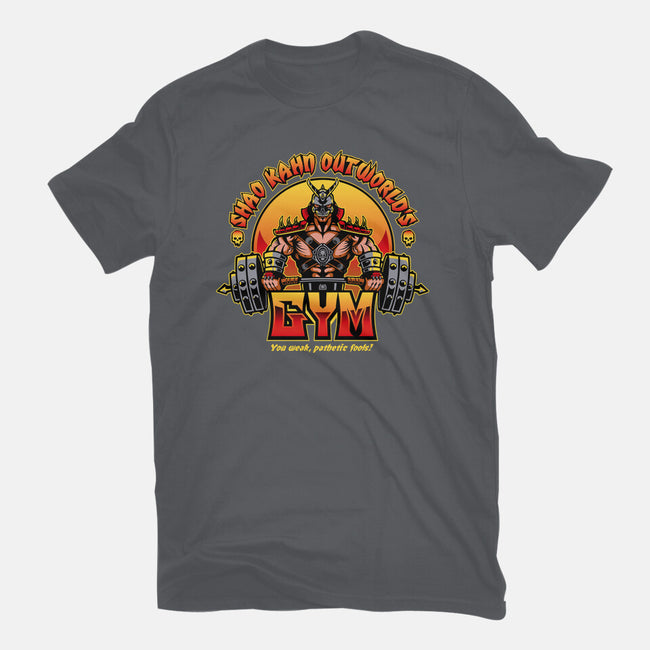 Outworld's Gym-Womens-Fitted-Tee-demonigote