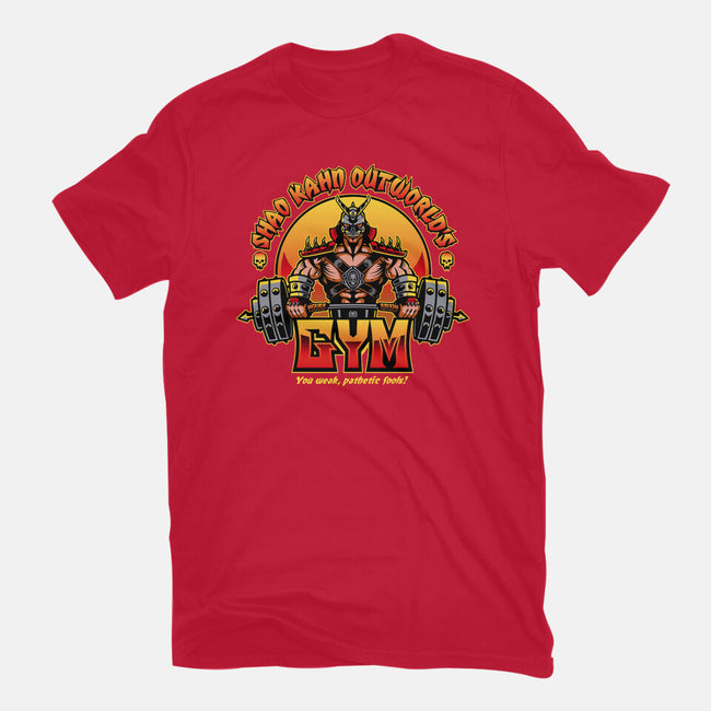 Outworld's Gym-Womens-Fitted-Tee-demonigote