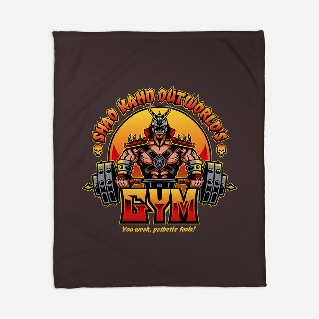 Outworld's Gym-None-Fleece-Blanket-demonigote