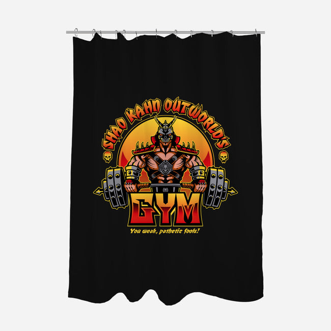 Outworld's Gym-None-Polyester-Shower Curtain-demonigote