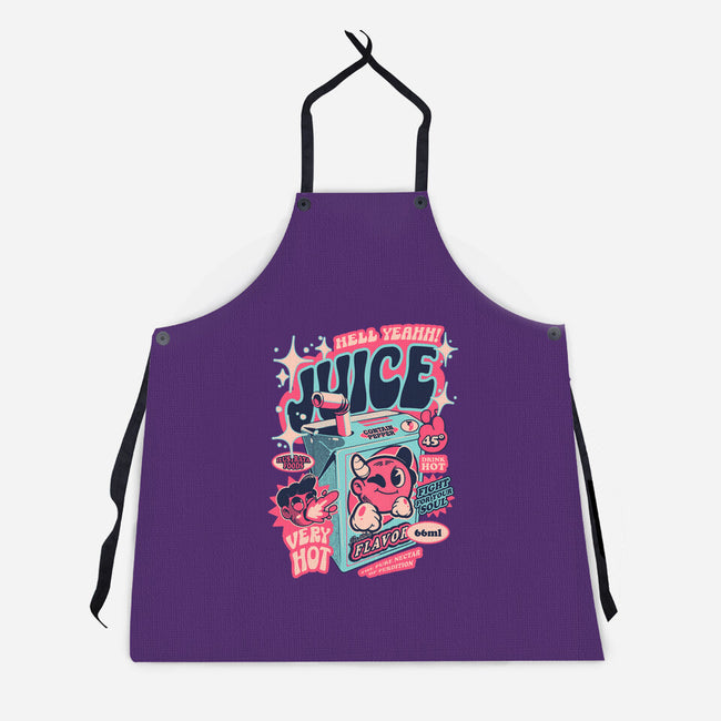 Hell Yeah Juice-Unisex-Kitchen-Apron-ilustrata