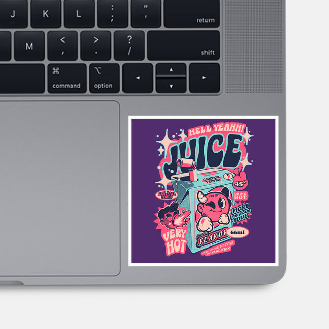 Hell Yeah Juice-None-Glossy-Sticker-ilustrata