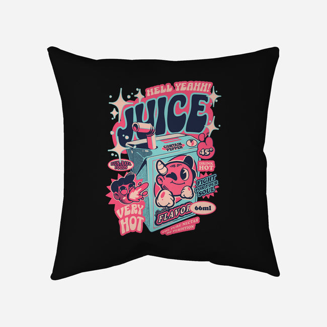 Hell Yeah Juice-None-Removable Cover-Throw Pillow-ilustrata