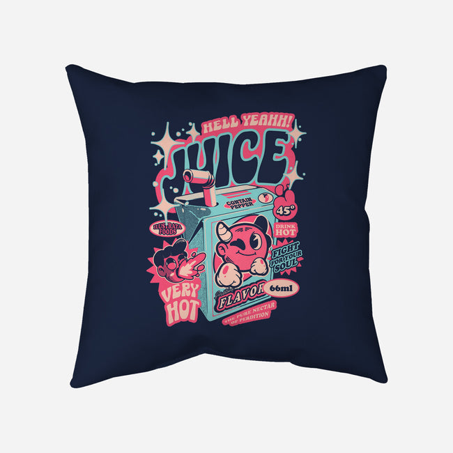 Hell Yeah Juice-None-Removable Cover-Throw Pillow-ilustrata