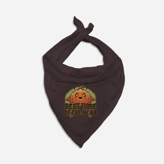 Pumpkin Autumn Halloween-Dog-Bandana-Pet Collar-Studio Mootant