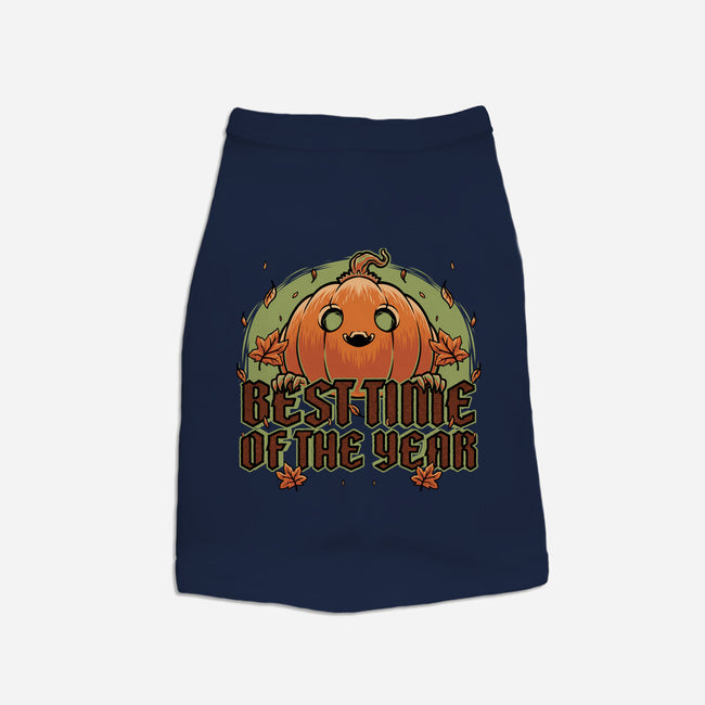 Pumpkin Autumn Halloween-Dog-Basic-Pet Tank-Studio Mootant