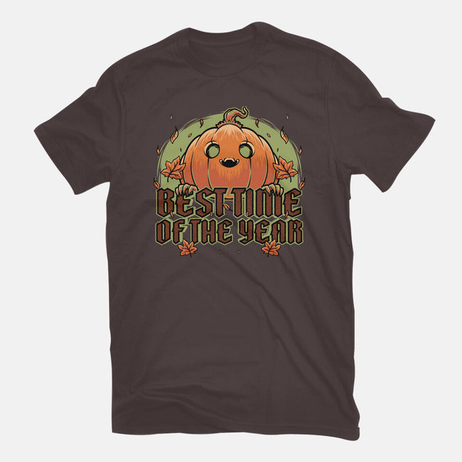 Pumpkin Autumn Halloween-Womens-Basic-Tee-Studio Mootant