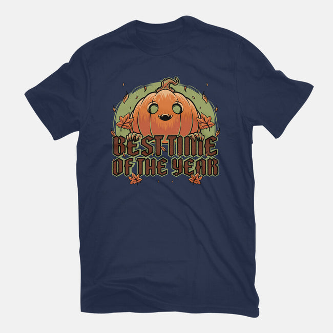 Pumpkin Autumn Halloween-Mens-Basic-Tee-Studio Mootant