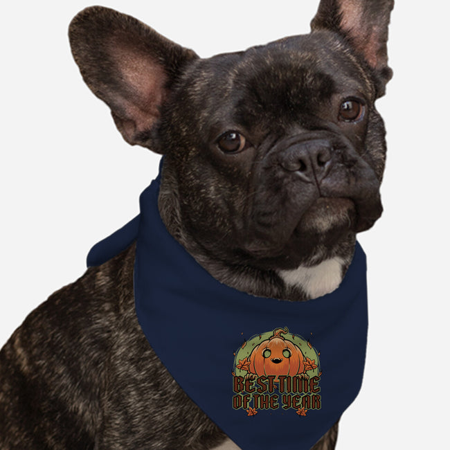 Pumpkin Autumn Halloween-Dog-Bandana-Pet Collar-Studio Mootant