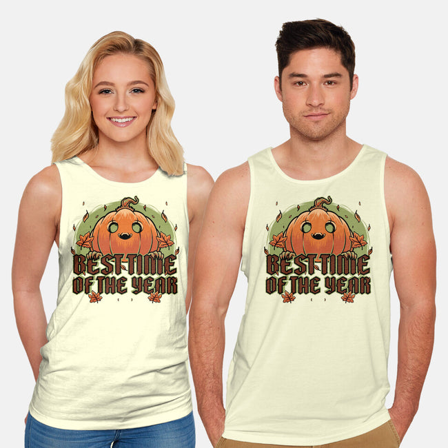 Pumpkin Autumn Halloween-Unisex-Basic-Tank-Studio Mootant