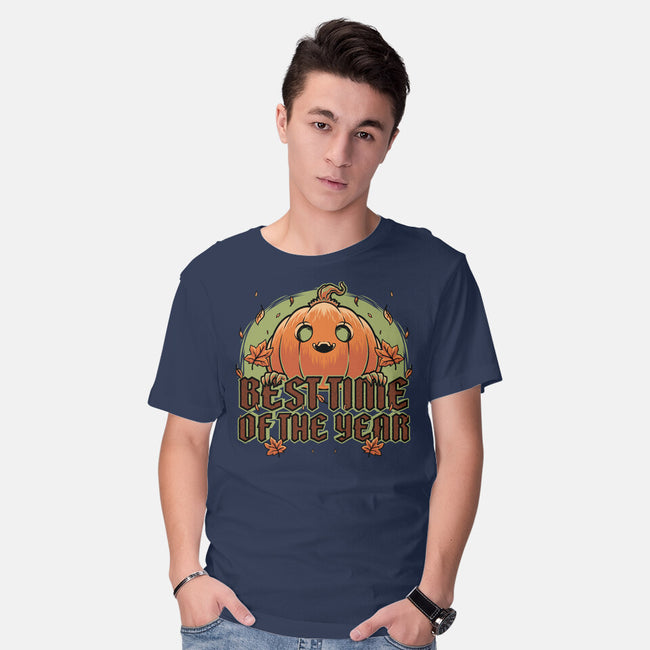 Pumpkin Autumn Halloween-Mens-Basic-Tee-Studio Mootant