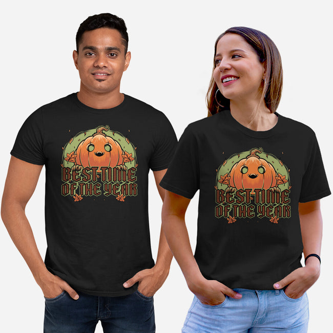 Pumpkin Autumn Halloween-Unisex-Basic-Tee-Studio Mootant