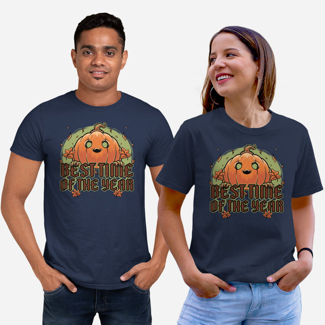 Pumpkin Autumn Halloween-Unisex-Basic-Tee-Studio Mootant