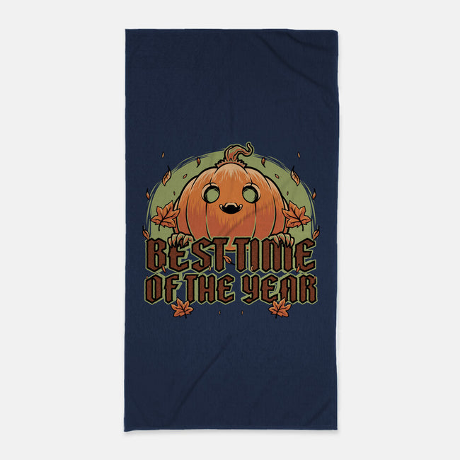 Pumpkin Autumn Halloween-None-Beach-Towel-Studio Mootant