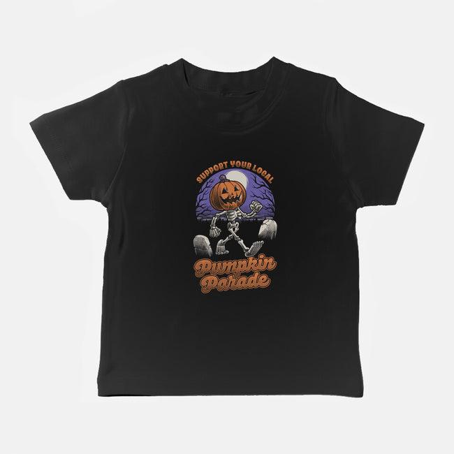 Halloween Pumpkin Parade-Baby-Basic-Tee-Studio Mootant