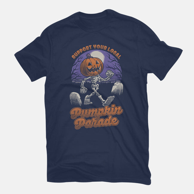 Halloween Pumpkin Parade-Unisex-Basic-Tee-Studio Mootant