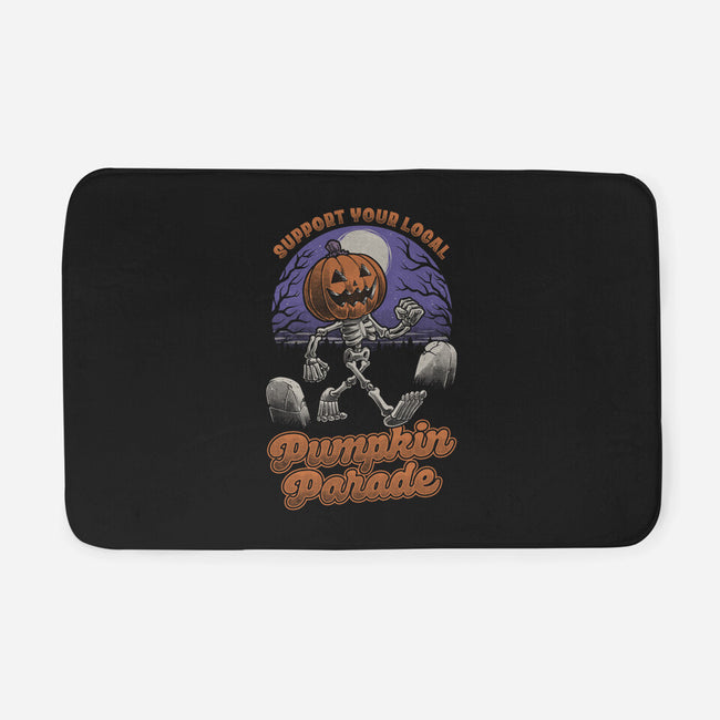 Halloween Pumpkin Parade-None-Memory Foam-Bath Mat-Studio Mootant