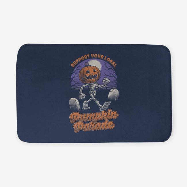 Halloween Pumpkin Parade-None-Memory Foam-Bath Mat-Studio Mootant