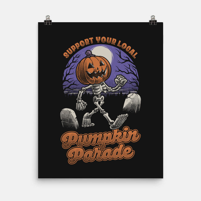 Halloween Pumpkin Parade-None-Matte-Poster-Studio Mootant