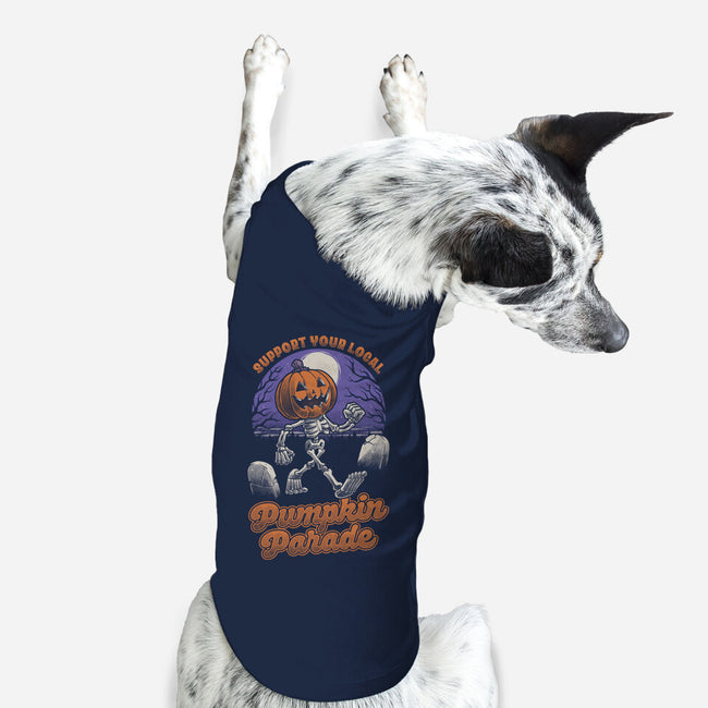 Halloween Pumpkin Parade-Dog-Basic-Pet Tank-Studio Mootant