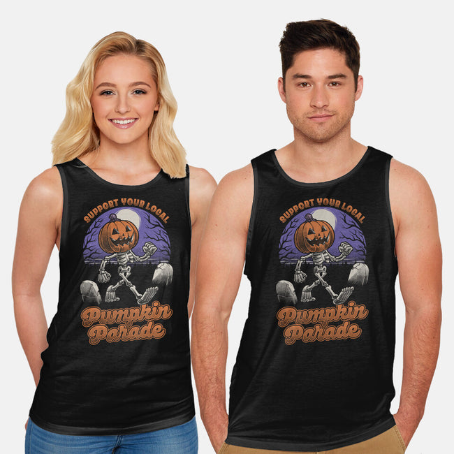 Halloween Pumpkin Parade-Unisex-Basic-Tank-Studio Mootant